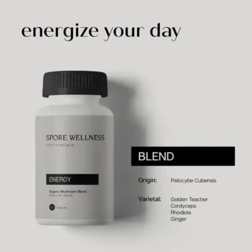 Spore Wellness Energy Microdosing Mushroom Capsules - Image 3